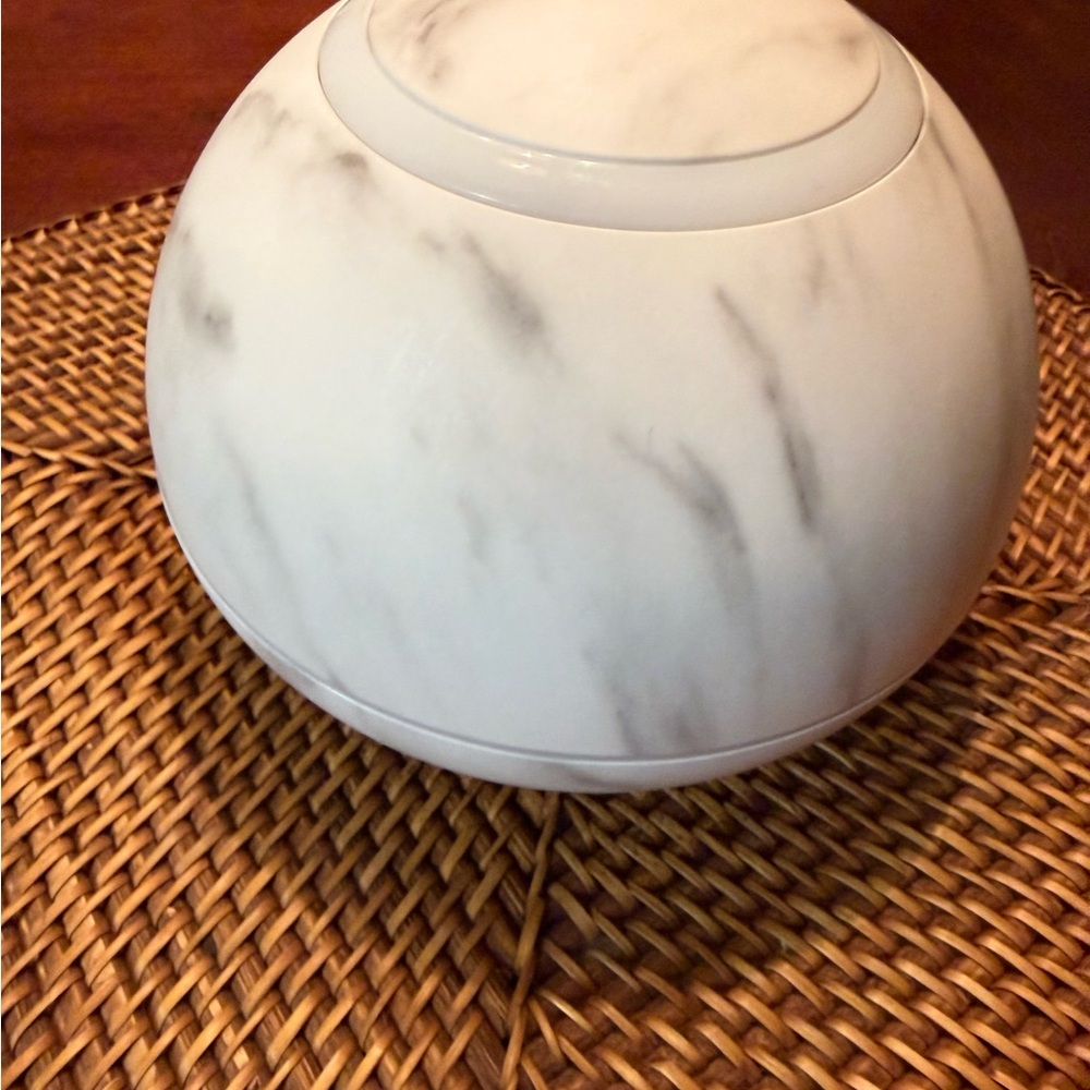 Hathaspace Aroma Diffuser Marble Design BPA-Free 350ml LED Electric